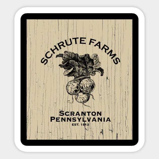 Schrute Farms Sticker by DavidLoblaw